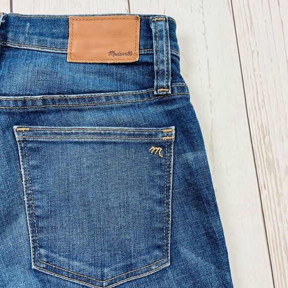Madewell 9” High Rise Skinny  Factory Destroyed Jeans Size 27 - Picture 8 of 10